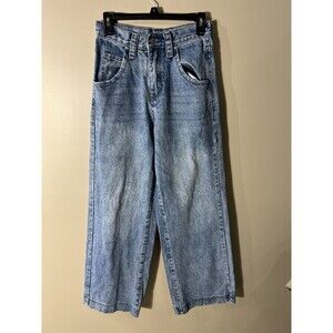 John J Galt Mid Rise Flare Wide Leg Jeans Boho Skater Hippie Small